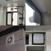 Grande Promotion : Ventilateur Extracteur Mural/de Fenêtre de Salle de Bain de 6 Pouces, Design Tendance pour la Ventilation des Toilettes