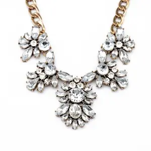 indian necklace set alloy necklace big chunky necklace acrylic crystal wholesale