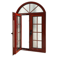 Ventana Arqueada Fija con Diseño de Rejilla, Ventanas Arqueadas de Doble Acristalamiento para el Mercado Australiano
