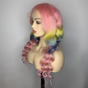<span class=keywords><strong>2021</strong></span> nouveauté Offre Spéciale lot Couleurs arc-en-ciel drapeau couleurs fans partie cheveux humains perruques ensoleillé <span class=keywords><strong>Chanson</strong></span> - Product Image 2