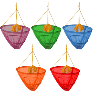 Colorido Portátil Pesca Gota <span class=keywords><strong>Net</strong></span> Casting <span class=keywords><strong>Crab</strong></span> Trap <span class=keywords><strong>Net</strong></span> Crianças <span class=keywords><strong>Crab</strong></span> Drop <span class=keywords><strong>Net</strong></span> Twin Ring Com Mesh Bait Bag para Praias Harbours - Product Image 6