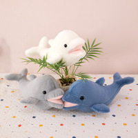 Peluche de dauphin personnalisée avec logo, petite peluche d'animal marin, jouet en peluche ultra doux pour enfants
