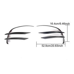 Alerones Delanteros para Mercedes Benz W205 A205 C43 AMG 2019 en Adelante, Divisores de Parachoques Delanteros, Aletas de Fibra de Carbono Real - Product Image 6