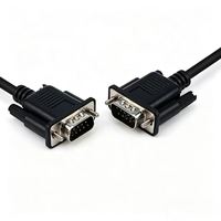 Cable Serial DB9 de Cobre Libre de Oxígeno, Conexión RS232 Macho-Macho, para Máquina de Grabado, Núcleo de Nueve Pines, Conexión COM Cruzada