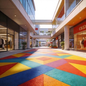 Granulés EPDM anti-UV de couleur vive pour revêtement de sol de trottoir, allée, passerelle piétonne durable en extérieur, matériau non toxique - Product Image 2