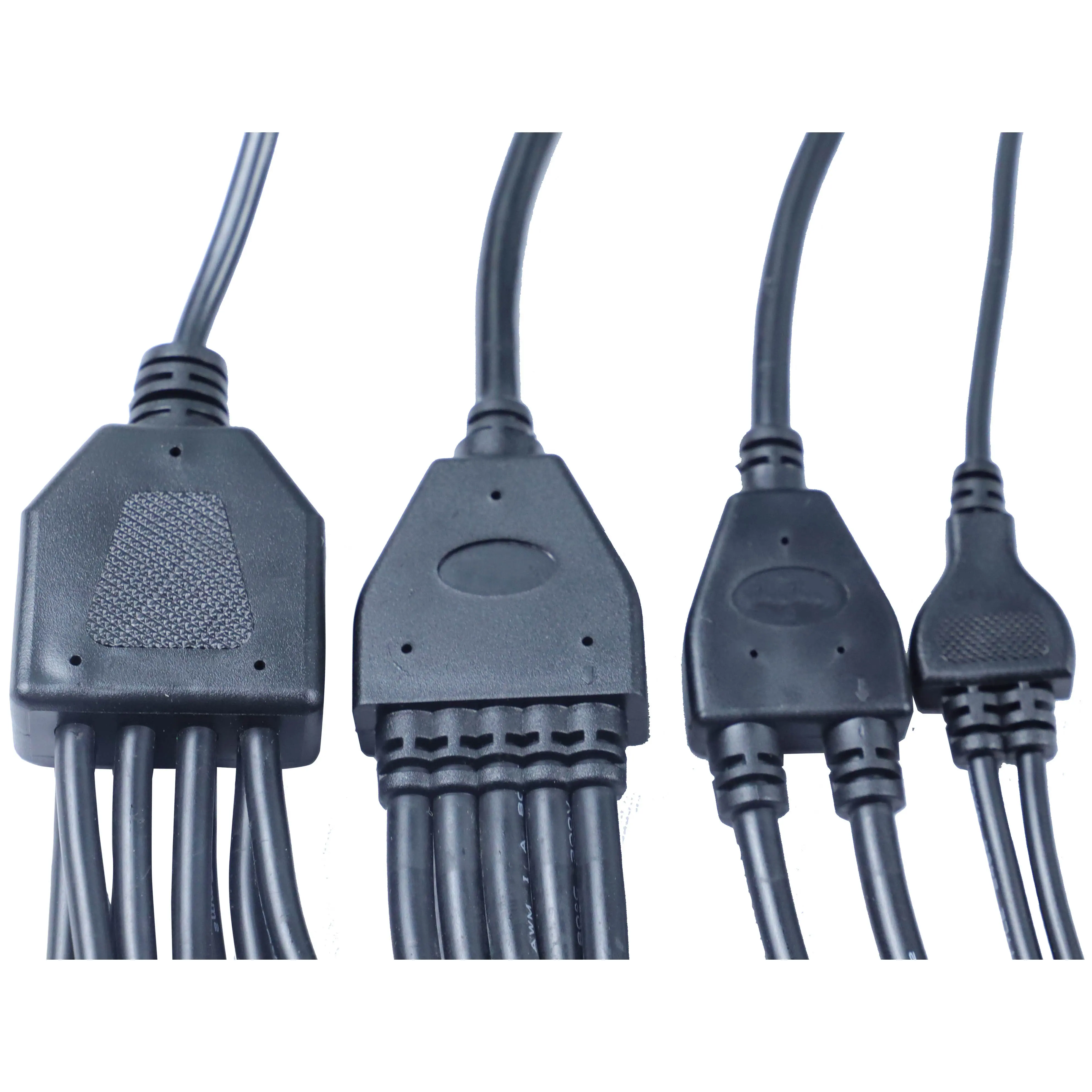 Y Jenis Tahan Air Konektor Kabel 2-6 Way Splitter Konektor IP68 Split Kabel