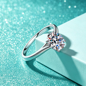 <span class=keywords><strong>Anello</strong></span> <span class=keywords><strong>di</strong></span> <span class=keywords><strong>Fidanzamento</strong></span> <span class=keywords><strong>Solitario</strong></span> GRA Certificato con Moissanite D Color VVS 1.5CT in Argento Sterling S925 a 4 Griffe, Taglio Ovale Classico, per Matrimonio - Product Image 5