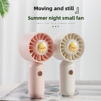 Mini ventilateur portable rechargeable par USB, fonctionnant sur piles, avec logo personnalisé, 3 vitesses réglables, super silencieux