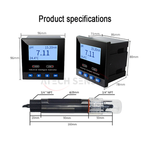 Instrument intelligent de <span class=keywords><strong>ph</strong></span> de qualité de l'eau industrielle avec affichage à l'écran de détection en ligne de l'acidité et de l'alcalinité - Product Image 3