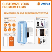Protection d'écran haute transparence en verre trempé HD clair 2.5D compatible avec les fonctions tactiles pour iPhone 18 17 16 15 14 13 12 11 X Pro