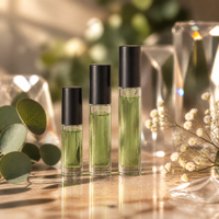 Flacon roll-on en verre transparent Firduas 5ml 10ml 15ml, vide et rechargeable, pour huiles essentielles et parfums de voyage