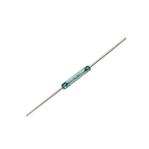 Interruptor de láminas de vidrio seco no magnético de 20 mm con cable doblado, sensor sellado para control electrónico - Product Image 1