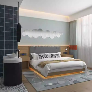 3 Star Hotel Project Furniture Customized Single Twin King <b>Queen</b> <b>Size</b> Wooden <b>Bed</b> <b>Frame</b> with Headboards Mattress & Nightstands - Product Image 2