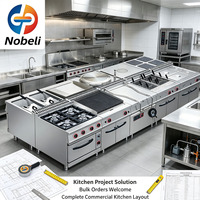 Cuisinière à gaz commerciale à 4 brûleurs avec plaque chauffante et four électrique, double alimentation, pour restaurant, hôtel, équipement de cuisine commerciale