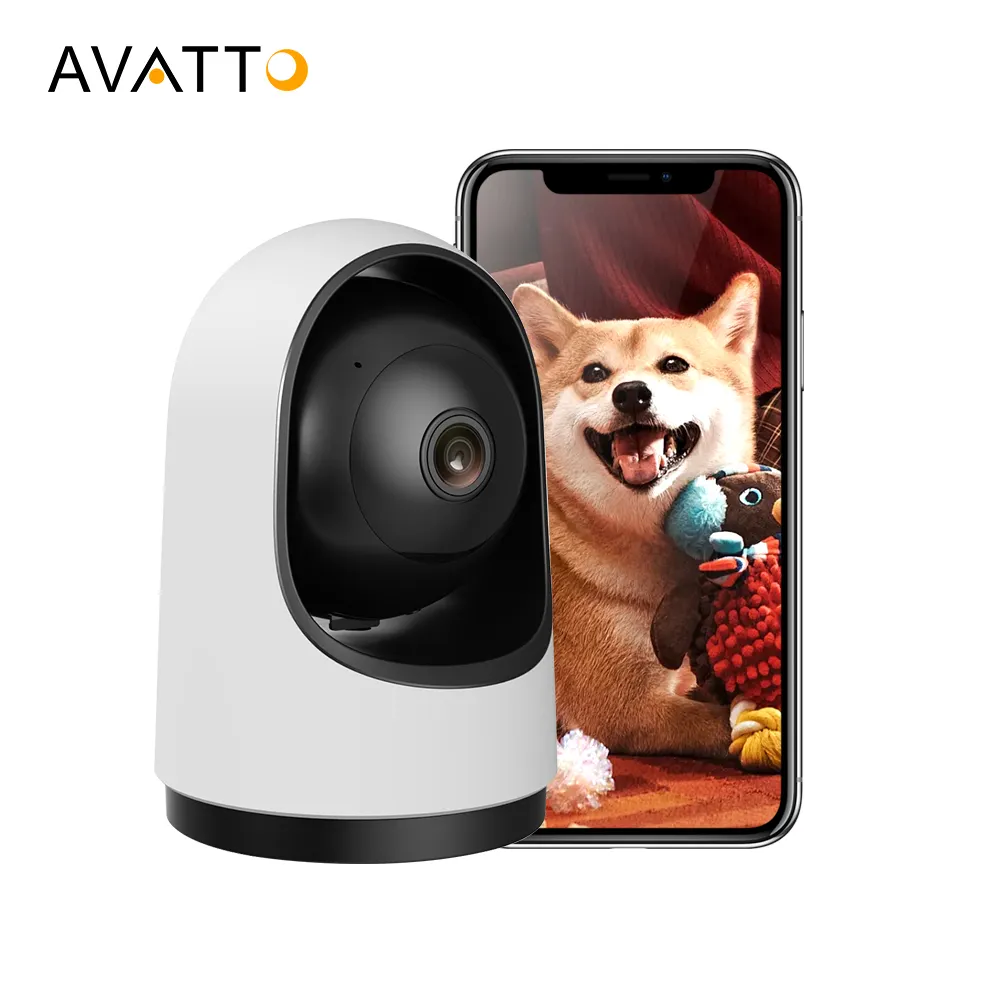 Avatto Home Security Camera Babyfoon 2880*1620P Ip Panoramisch Nachtzicht Ip Camera Smart Camera