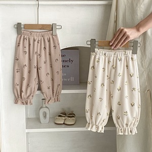 <span class=keywords><strong>Pantalon</strong></span> Jacquard d'Automne pour Filles, Bébé Nouveau-né, Décontracté, Coupe Droite Ample, Motif Gaufré - Product Image 2