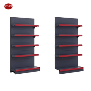 Scaffale <span class=keywords><strong>per</strong></span> supermercato leggero <span class=keywords><strong>a</strong></span> singola faccia con pannello posteriore liscio, unità gondola <span class=keywords><strong>a</strong></span> parete - Product Image 1