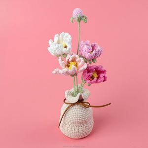 Planta de Gésang Tejida a Crochet, Hecha a Mano, para Decoración del Hogar y Escritorio, para Navidad y Halloween, Venta al Por Mayor - Product Image 2