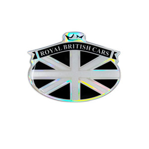 Di alta qualità 3D auto reali britanniche emblema Stemma Logo decalcomania per auto cromato e materiale cinematografico qualità auto lettera per veicoli - Product Image 1