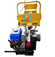 Bergbaanrailsysteem voor fruitpluk met benzine aangedreven motor voor boomgaarden en palmolieplantages.
