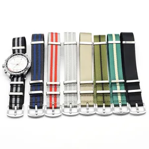 2024 High Quality Luxury Nylon Watch Belt For Man Factory Custom Nylon Watch Straps Seatbelt Straps 20mm 22mm Watch Bands