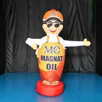 Homme gonflable publicitaire personnalisé en forme de burger, résistant à l'eau et au soleil, en tissu Oxford, avec ventilateur intégré pour la publicité