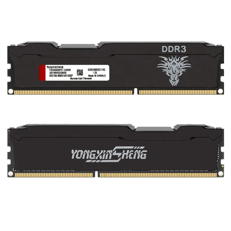 Yongxinsheng-módulo de memoria de juego térmico para ordenador de escritorio, ddr3, 1600mhz, 2GB/ 4GB /8GB, DIMM