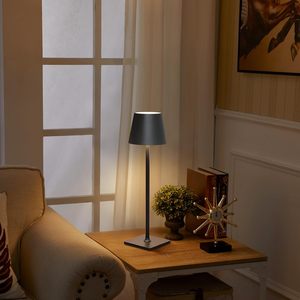Lampe de chargeur de Offre Spéciale sans fil à commande tactile Led veilleuse lampes latérales en métal pour chambre à coucher petite lampe de Table sans fil - Product Image 4