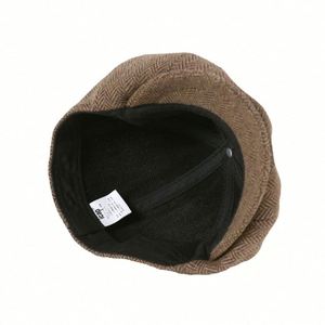 Chapeau plat pour enfants, style gavroche, tendance rétro occidentale, pour l'automne et l'hiver, pour tout-petits et enfants - Product Image 3