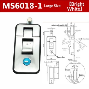 Verrou à levier MS6018 avec clé <span class=keywords><strong>pour</strong></span> remorque, voiture, camping-car, couvercle de <span class=keywords><strong>coffre</strong></span> - Product Image 6
