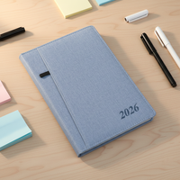 Carnets scolaires effaçables personnalisés en lin imprimé avec étui à crayons, promotion 2026, prix unitaire bas