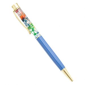 Stylo bille créatif DIY à fleurs séchées et spécimens végétaux, style japonais et coréen, à base d'huile, pour la création de boules de fleurs - Product Image 1