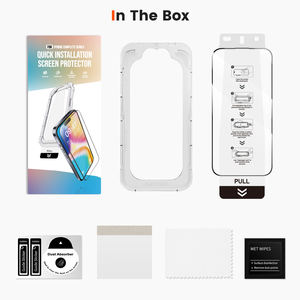 Protection d'écran personnalisée OEM en verre trempé 9H, kit d'installation, nouveau design, boîte magique anti-poussière pour iPhone 11-18 Pro Max <span class=keywords><strong>DUO</strong></span> - Product Image 6