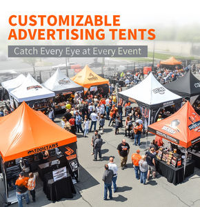 Tenda Leve e Durável com Estrutura de Liga de Alumínio, Camada Dupla, Formato Quadrado, Tecido Oxford PVC Impermeável, Proteção UV para Todas as Estações - Product Image 6