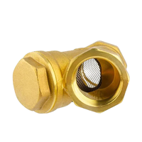 Filtre à Tuyau en Y Fileté en Laiton avec Filtre Amovible en Acier Inoxydable 304 pour Protection Manuelle des Lignes d'Eau, d'Huile et de Fluides Industriels