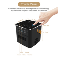 Proyector DLP 4K 16GB P12 Más Vendido, Batería de 9000mAh, Full HD 1080P, 500ANSI Lúmenes, Android 9, Enfoque Automático, Video de Tiro Corto, Portátil