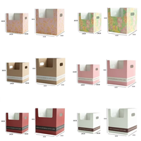 Boîte de transport pliable en carton écologique prête à être expédiée avec poignée, emballage robuste pour fleuristes, pour plantes en pot