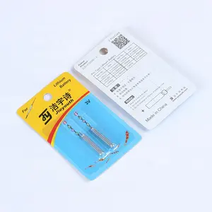 Batería de pesca flotante de litio CR322, 3v, 18mAH, 0,4g, para pesca, cola de flecha, pluma ligera