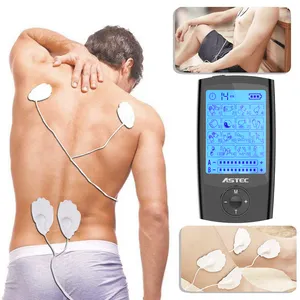 Massageador eletrônico portátil dezenas, massageador de ombros pescoço ems para uso doméstico