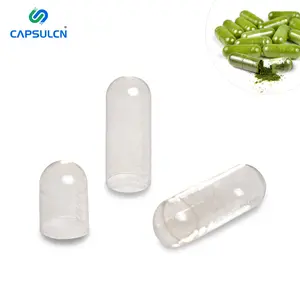 CapsulCN Chất Lượng Cao Xương Bò Gel Tùy Chỉnh Kích Thước 000 Trong Suốt Tách Rời Rõ Ràng Rỗng Gel Capsule Gelatin Viên Nang