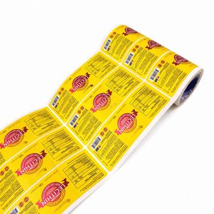 Etiquetas Impresas Personalizadas en Rollo, Etiquetas Adhesivas de Vinilo Resistentes al Agua para Envasado de Alimentos, Suplementos y Cosméticos - Product Image 1