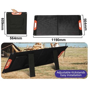 Panel <span class=keywords><strong>Solar</strong></span> Portátil Plegable de 200W a Precio de Fábrica para Estaciones de Energía <span class=keywords><strong>EF</strong></span>/Jackery/Anker, IP68, 25% de Alta Eficiencia, para Camping y Autocaravanas - Product Image 5