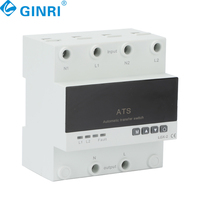 Nouvelle Conception Commutateur de Transfert Automatique Industriel à Double Alimentation PC 4 Pôles 220V 63A/100A Monophasé Capacité de Coupure 10 KA