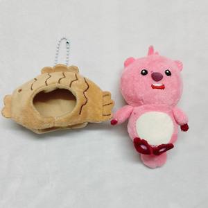 Peluche Piccola Bambola da Quattro Pollici, Simpatica <span class=keywords><strong>Volpe</strong></span> con Zaino a Testa <span class=keywords><strong>di</strong></span> Pesce, Portachiavi per Bambini - Product Image 2
