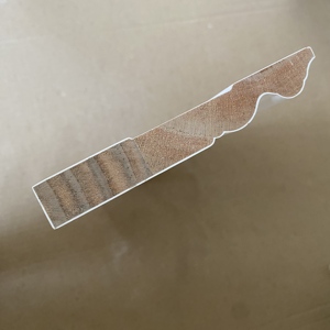 Rodapié de madera imprimada blanca, moldura de cornisa para techo, moldura de rodapié de madera maciza - Product Image 6