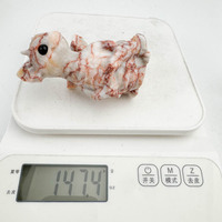 Crânes de Quartz en Cristal Sculpté pour Décoration et Souvenirs, Petit Dragon de Feu Naturel Artisanal, Guérison Reiki