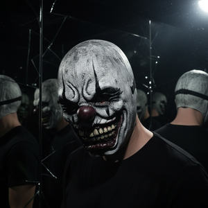 Horror-Style Killer Skull Joker Payaso Máscara para Halloween Navidad Pascua Boda Mascarada Bola Crazy Holiday Costume Theme - Product Image 2