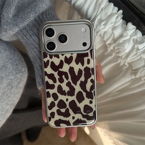 Vintage cow print case suitable for iPhone 17 Pro Max/ 16/ 15 resin, for iPhone 14 electroplated, for iPhone 13 shockproof - Product Image 1
