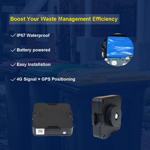Moniteur de niveau de poubelle GPS intelligent 4G 3 mètres à piles pour le système de collecte des déchets urbains Surveillance des pages Web IoT - Product Image 5