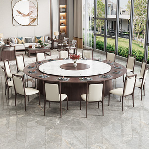 Điện rắn gỗ hiện đại vòng bàn ăn 2-người Câu Lạc Bộ đá tấm vô hình tự động lẩu bảng phòng riêng - Product Image 6